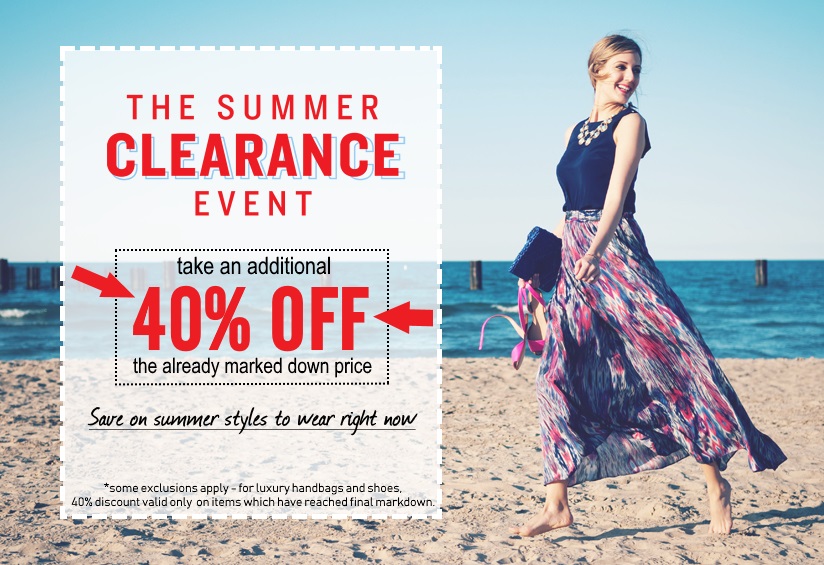 SUMMER CLEARANCE EVENT!